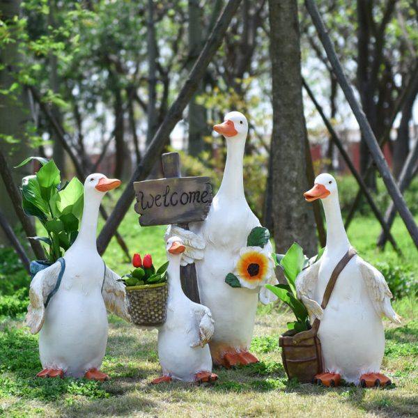 卡通鸭子雕塑花园庭院幼儿园别墅装饰摆件户外玻璃钢动物园林景观,家居饰品,户外/庭院摆件,淘宝优惠券,粉丝福利购,淘宝优惠卷