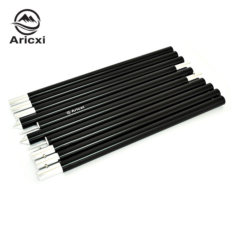 Aricxi埃瑞斯28mm加粗铝合金黑色天幕杆2.4米帐篷门厅支架天幕支
