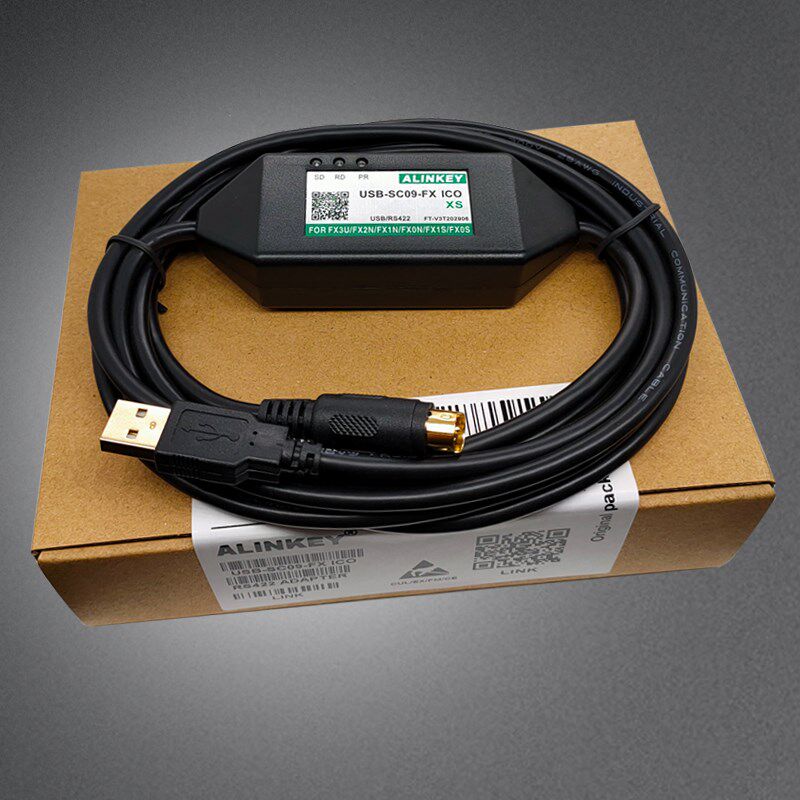 三菱plc数据下载线FX3U编程电缆通讯线 USB-SC09-FX 监控调试隔离