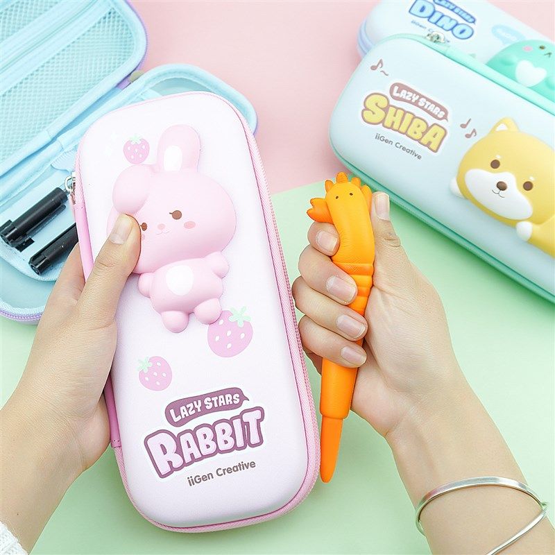 新品一正卡通减压笔盒可爱动物多功能大容量笔袋创意学生文具盒,文具电教/文化用品/商务用品,笔袋,淘宝优惠券,粉丝福利购,淘宝优惠卷