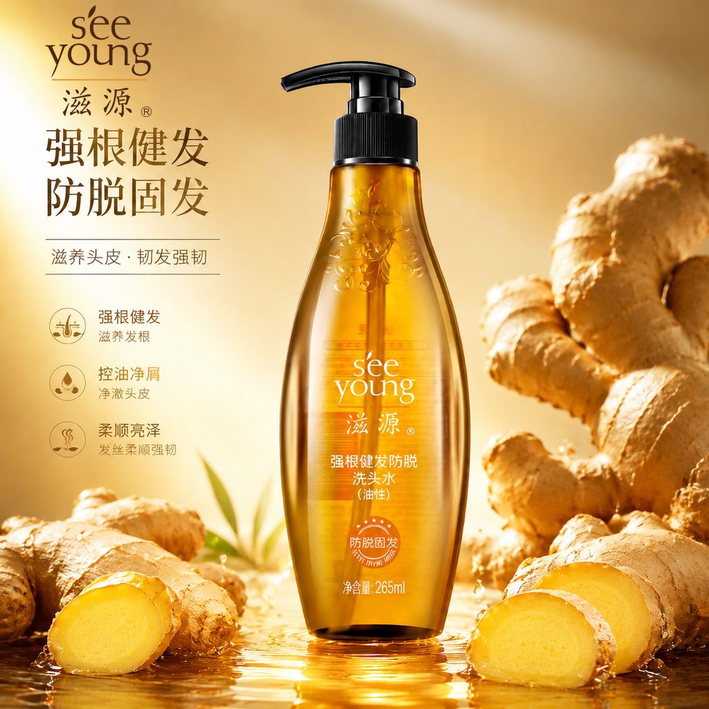 滋源无硅生姜洗发水控油防脱