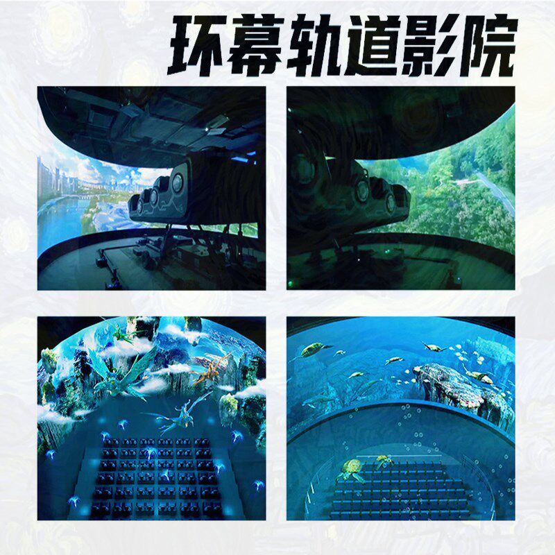 3d5d7d环幕轨道影院沉浸式飞行电影大型游乐文旅项目动感影院设备