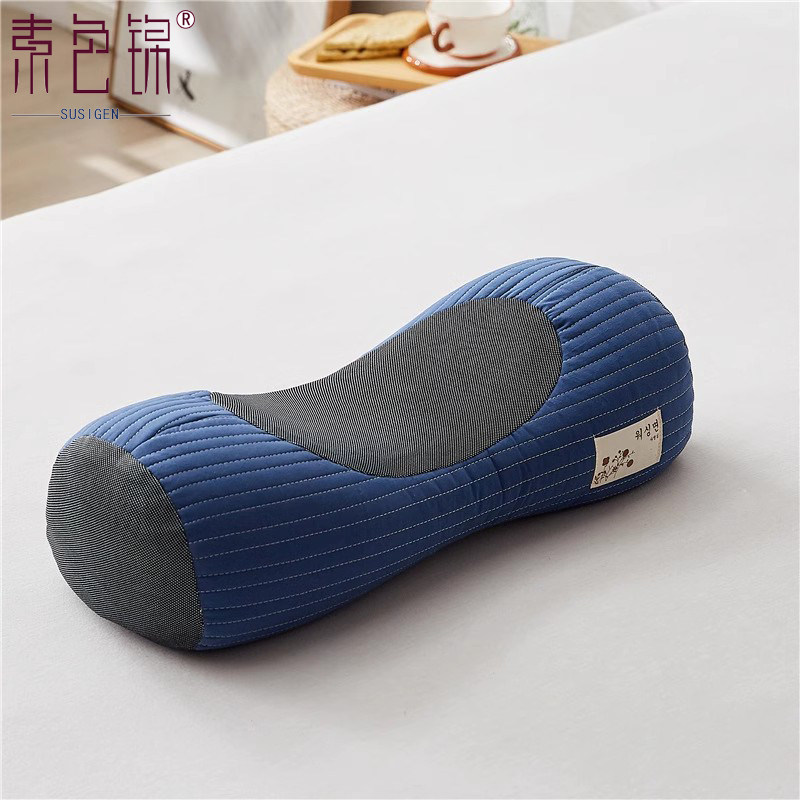 全荞麦壳护颈椎枕头修复变直反弓专用矫正助睡眠圆柱荞麦壳硬脖枕