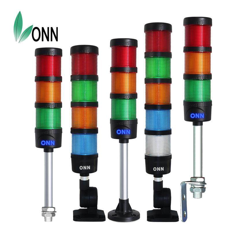 onn欧恩M4-60 led警示灯可折多色塔灯LOGO机床三色灯蜂鸣器红黄绿