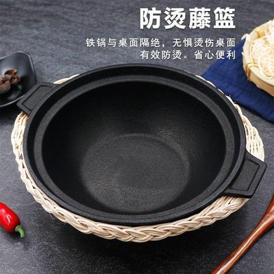 黄焖鸡米饭专用铸铁砂锅商用煲仔饭生铁煲家用锅巴饭小砂锅电磁炉