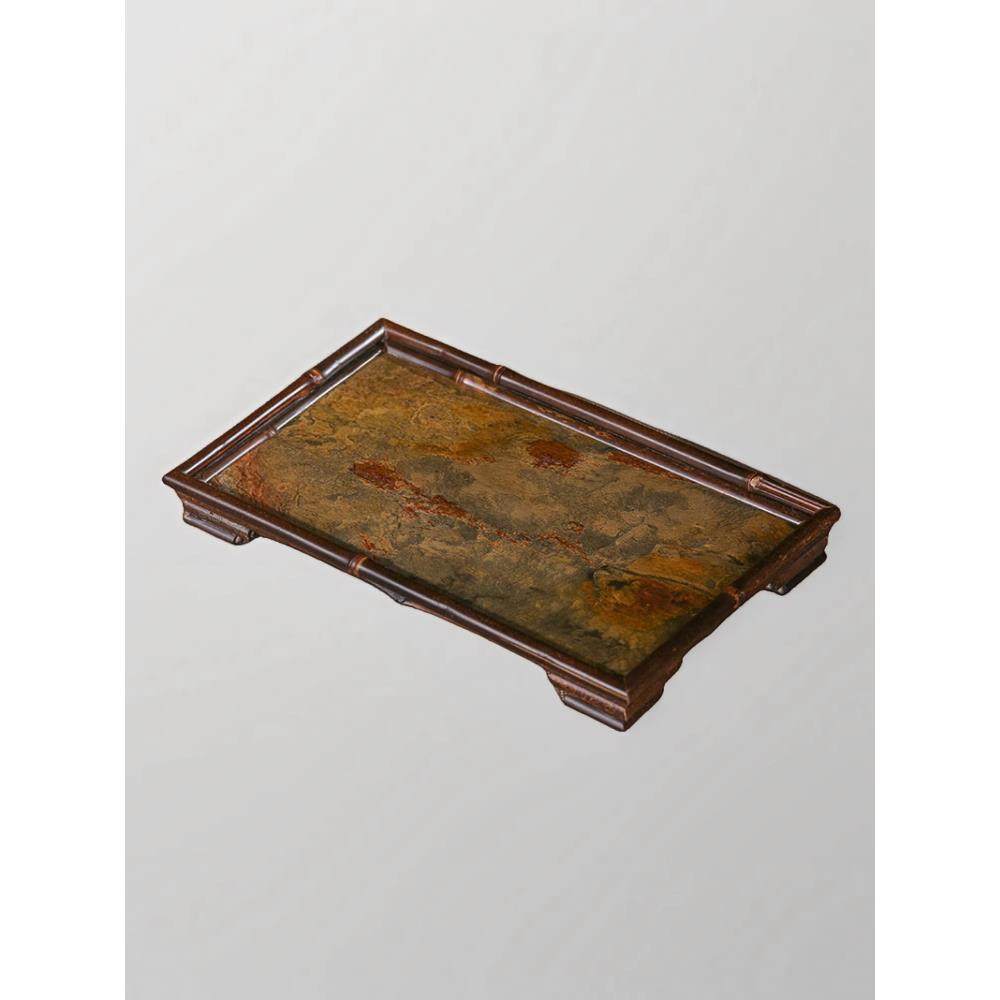 新中式复古大漆岩石大茶盘茶台茶盘干泡盘茶具收纳托盘茶杯垫茶席,特色手工艺,竹编/竹雕,淘宝优惠券,粉丝福利购,淘宝优惠卷