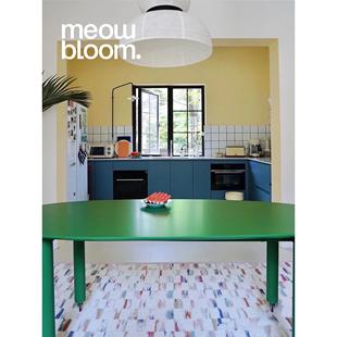 彩色书桌定制｜Happia办公桌双人长桌异形转角桌移动设计工作台