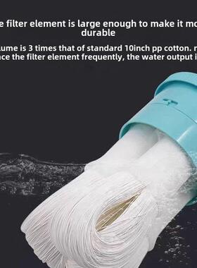 家用净水器Pvdf超滤膜10英寸滤瓶平口中空纤维预滤黄泥克星