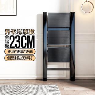格美居梯子家用多功能加厚铝合金折叠人字梯加宽踏板伸缩楼梯爬梯