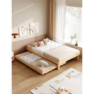 子母床拖拉床床下拖床单独可定制小户型儿童床床板带轮