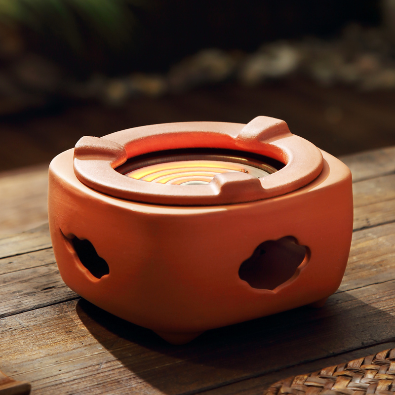 静音迷你电陶炉茶炉煮茶壶小型家用烧水炉老式电热丝方红泥煮砂铫