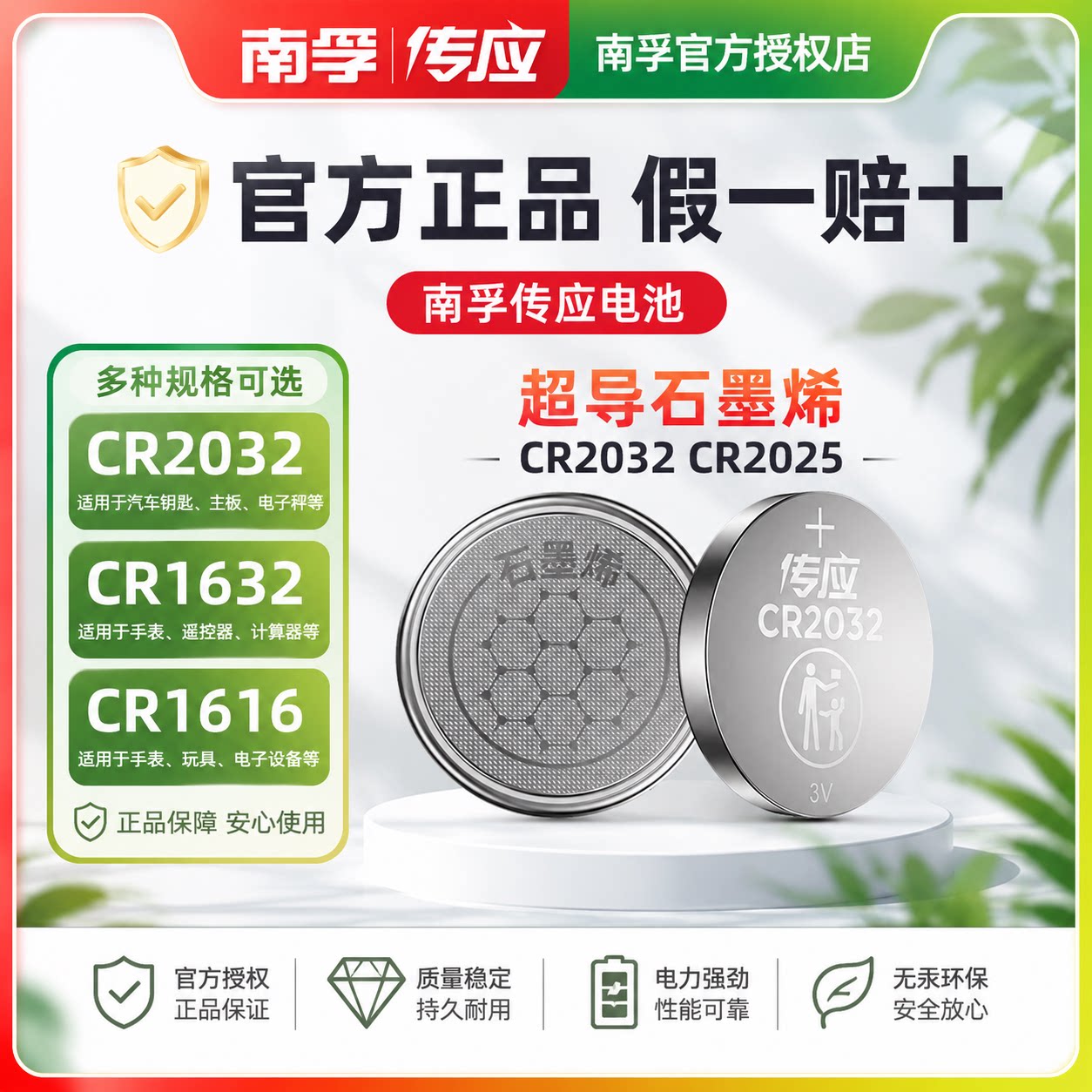 南孚传应3V纽扣电池车钥匙遥控图片