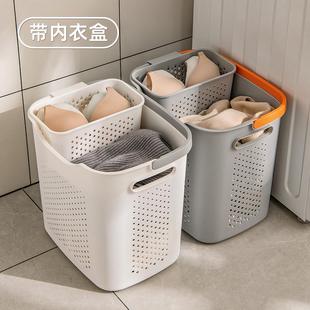 俏洁脏衣篓家用卫生间浴室洗衣篮子放脏衣服分区收纳筐轻奢脏衣篮