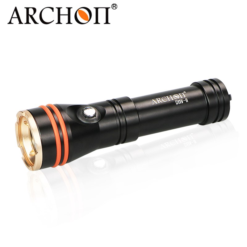 奥瞳ARCHON D11V-II手电筒水下摄影摄像补光灯110度超广角 束光筒
