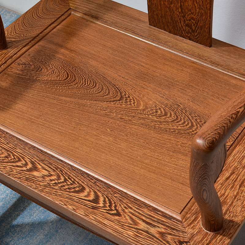 红木家具鸡翅木南宫椅实木仿古扶手靠背椅围椅客厅会客椅泡茶椅子