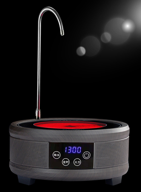 加厚大容量玻璃蒸汽煮茶器套装家用电陶炉抽水茶壶茶具茶炉烧水壶