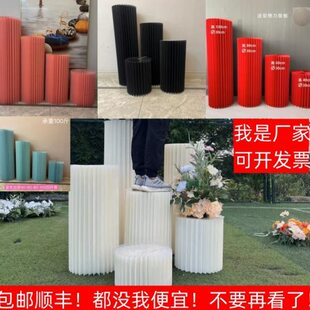 方形美陈高低展台摆台装饰橱窗工艺品柜折叠地台店铺展示台模特架