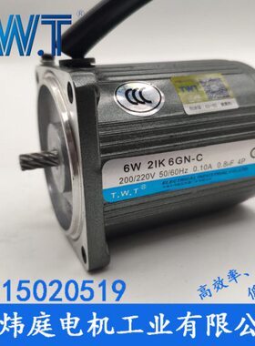 TWT电机 6W减速电机2IK6GN-C 2RK6GN-C 2IK6A-C台湾东炜庭电机