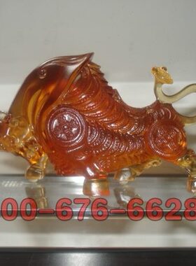 牛法牛招财风水9打财势如-氏07琉璃折古E琉璃正品夏包邮摆件