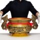 莲花双特大号龙耳供佛寺庙供奉堂香炉龙头招财用品祠佛具摆件全铜