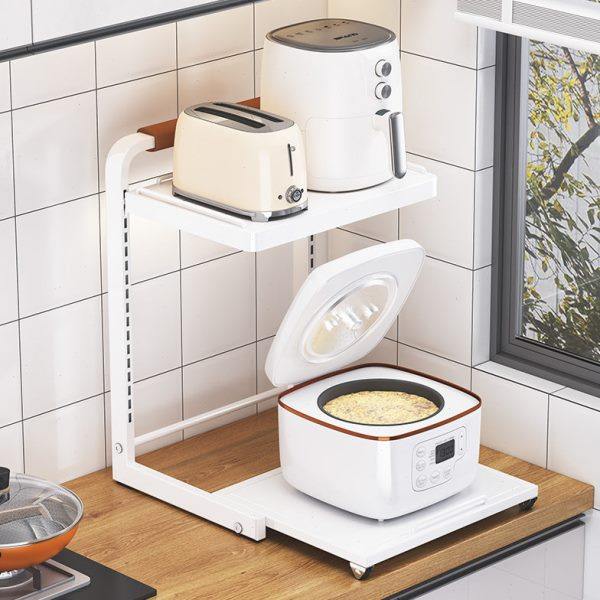 可调节厨房微波炉置物架多功能家用台面放电饭锅烤箱收纳架子分层,厨房/烹饪用具,微波炉置物架,淘宝优惠券,粉丝福利购,淘宝优惠卷