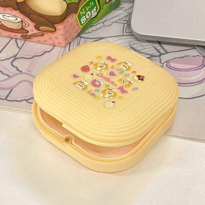 随身饼清洗收纳盒子饼畸正携隐形牙套便携隐适美带牙齿保持矫正器