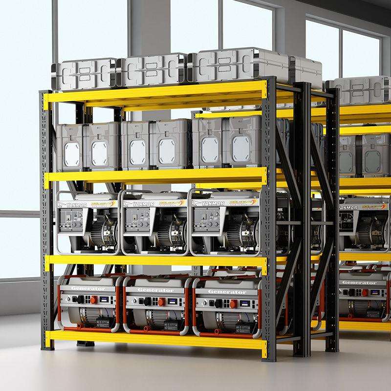 仓储货架多层落地置物架家用多功能加厚钢制储物架仓库快递展示架