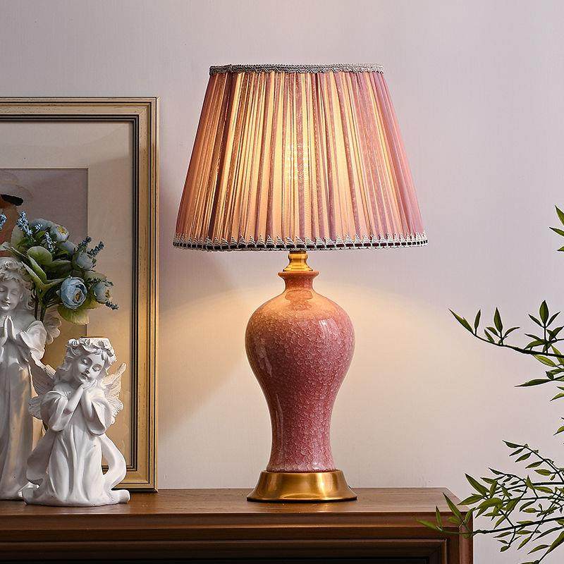 【粉美人】中式台灯复古陶瓷客厅创意现代简约装饰结婚卧室床头灯