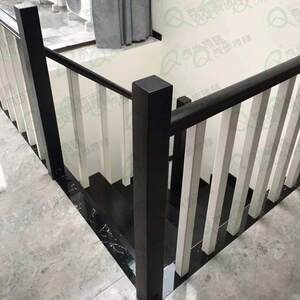 奇步楼梯扶手现代简约护栏别墅飘窗阳台实木M7款90*90*1200大柱