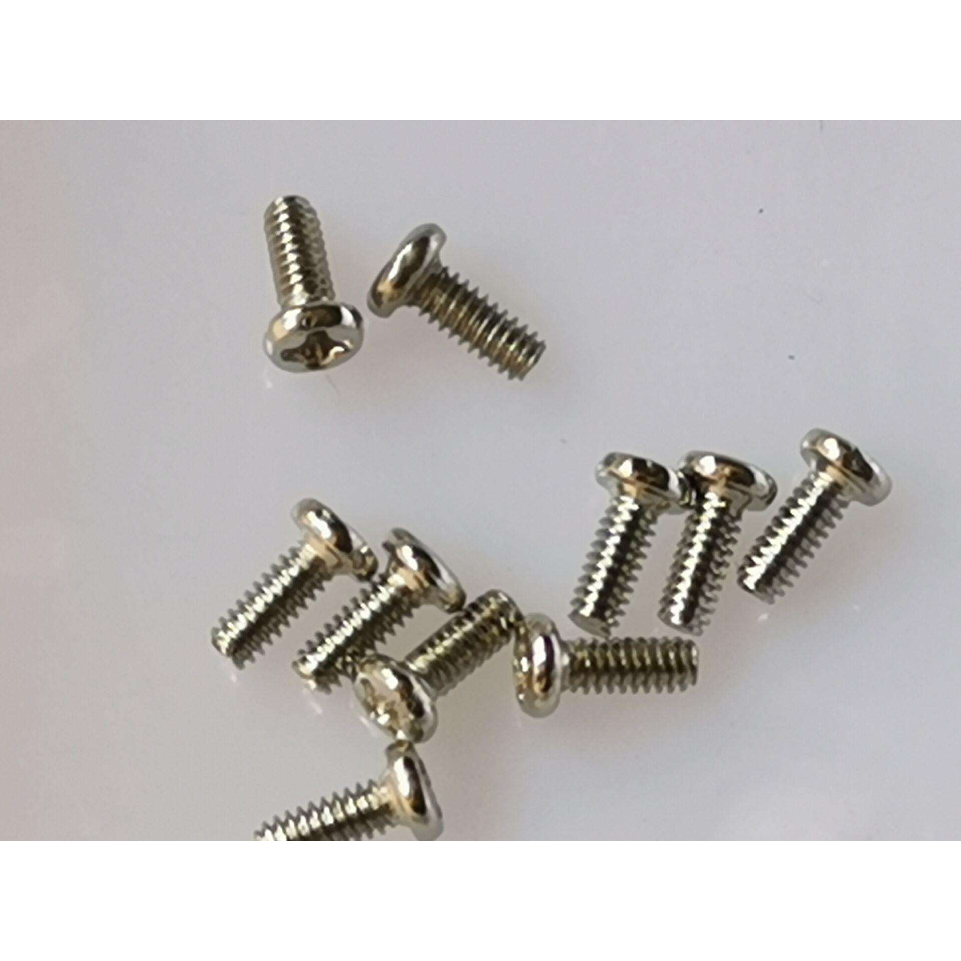 【镀镍】螺丝PM十字圆头机牙螺钉盘头机螺钉电子小螺丝PM1.4*2-8