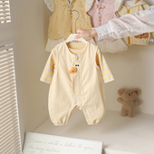 男女宝宝超萌卡通拉链外出两件套哈衣 新款 婴儿连体衣套装 2026春季