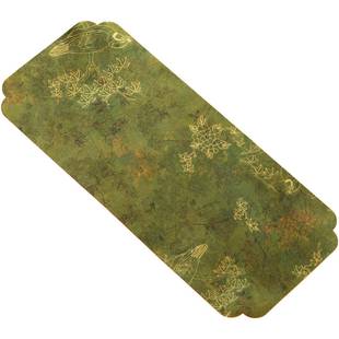 《春和景明》香云纱干泡茶席 扎染书画桌旗茶壶垫布禅意茶室配件