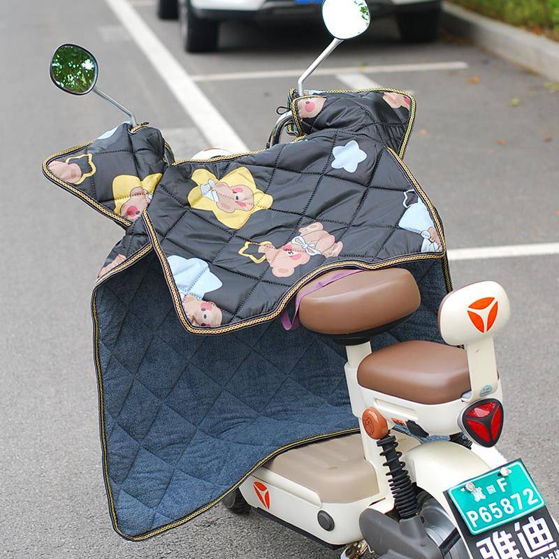 2025新款挡风被电动车冬季加绒加厚防水电瓶车四季通用小型防风罩