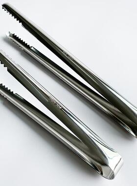 TTANG 304不锈钢冰块夹子不锈钢冰块冰粒冰夹水果夹子食品夹加厚