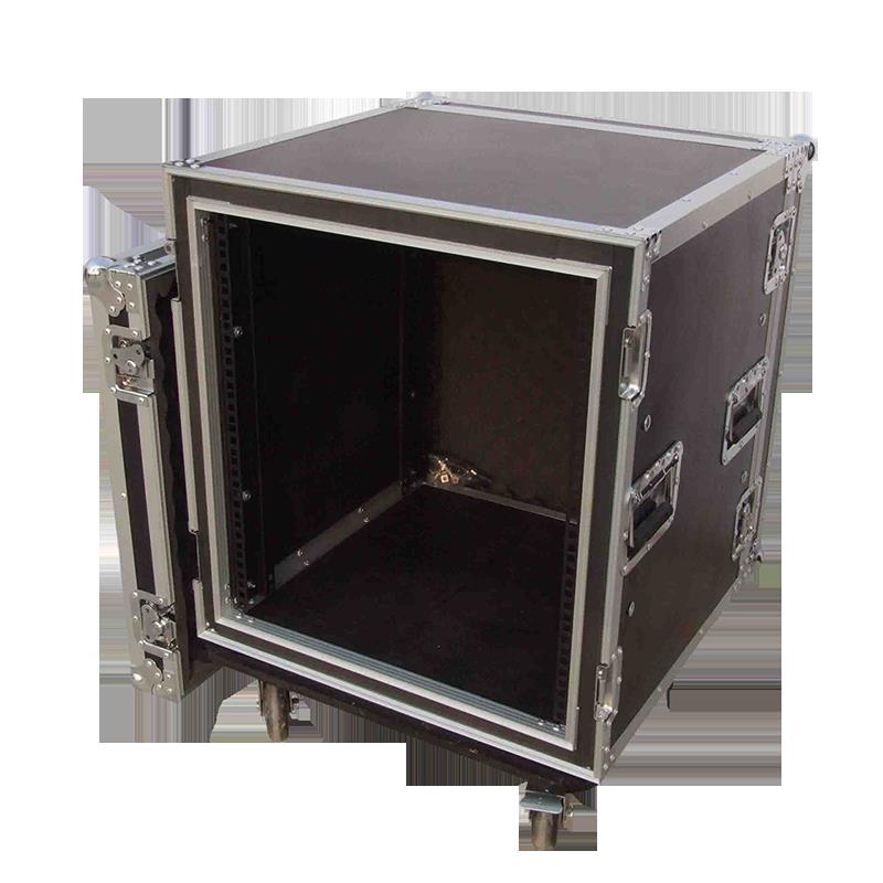 专业12U16U两开门航空箱机柜功放航空箱音响柜调音台机柜防震机柜