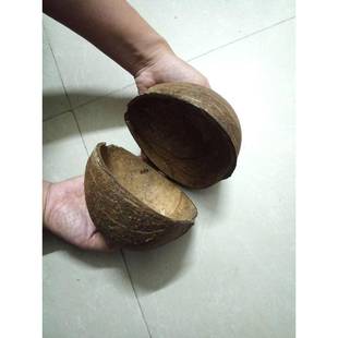 海南对半开椰子壳工艺品装饰品幼儿园DIY食盆板胡乐器椰壳碗包邮