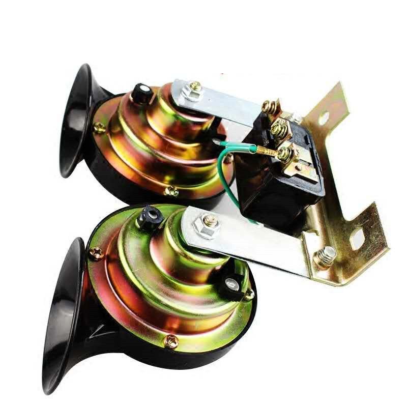 【官方推荐】汽车蜗牛喇叭12V摩托车超响防水24V货车高低音电喇叭