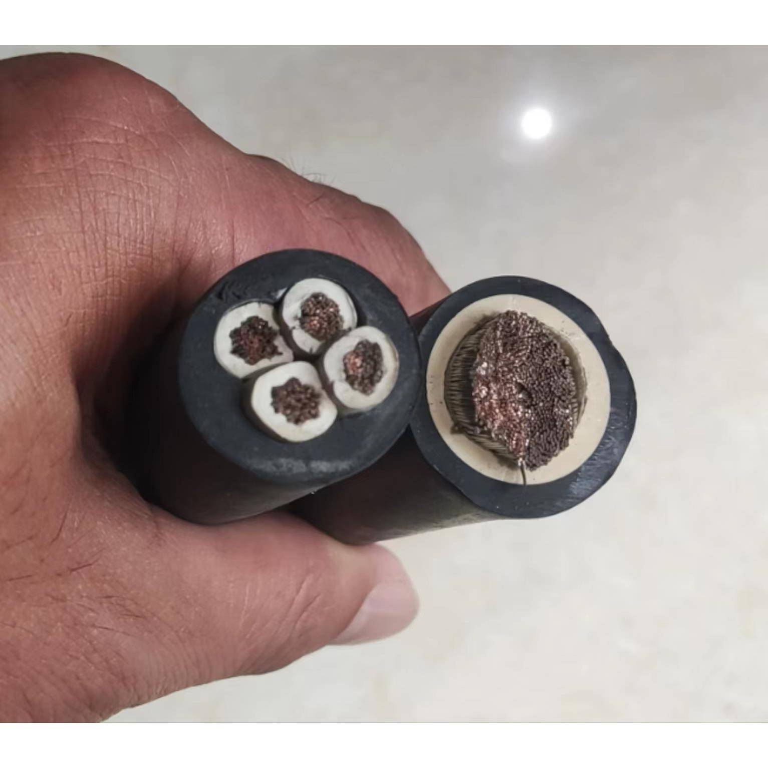 船用电缆Cefr 2芯3芯4芯*1 1.5 2.5 4 6 10方软橡胶海岸电缆