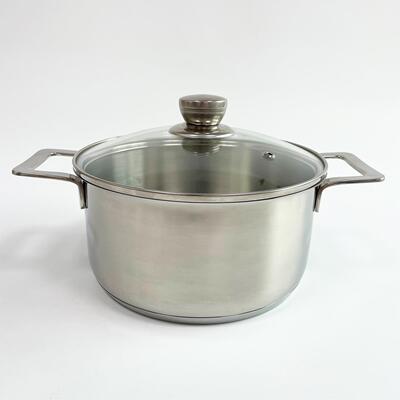 TTANG 库存304不锈钢汤锅家用加厚双耳煮粥锅火锅电磁炉燃气通用