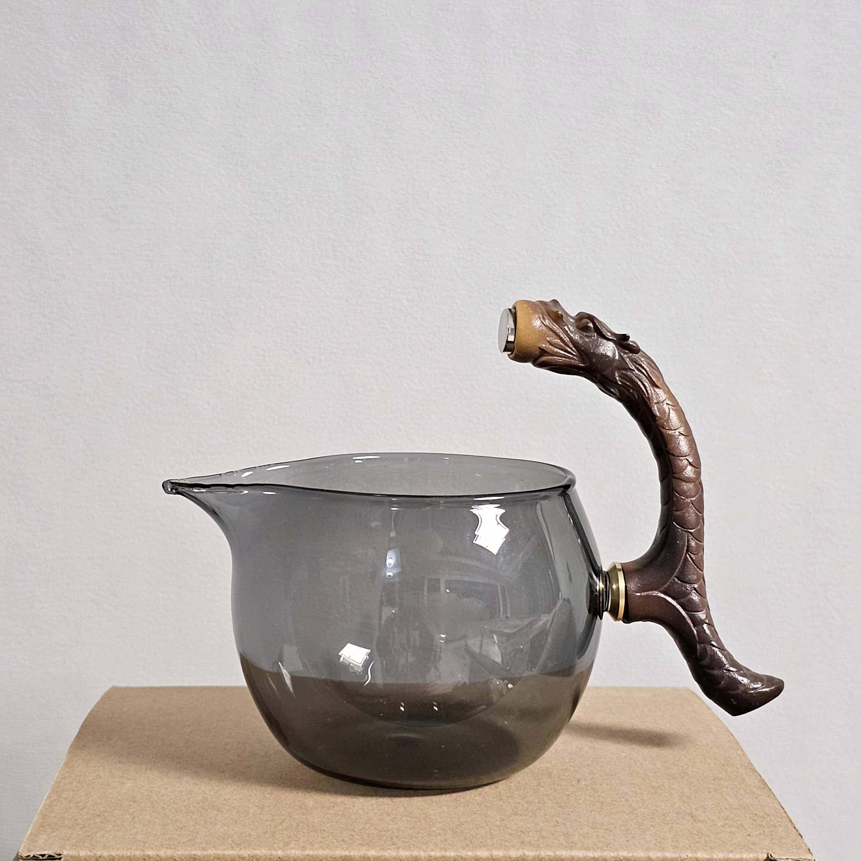 中式磁吸茶具配件玻璃金蟾福禄泡茶器专用公道杯滤网盖子功夫茶碗