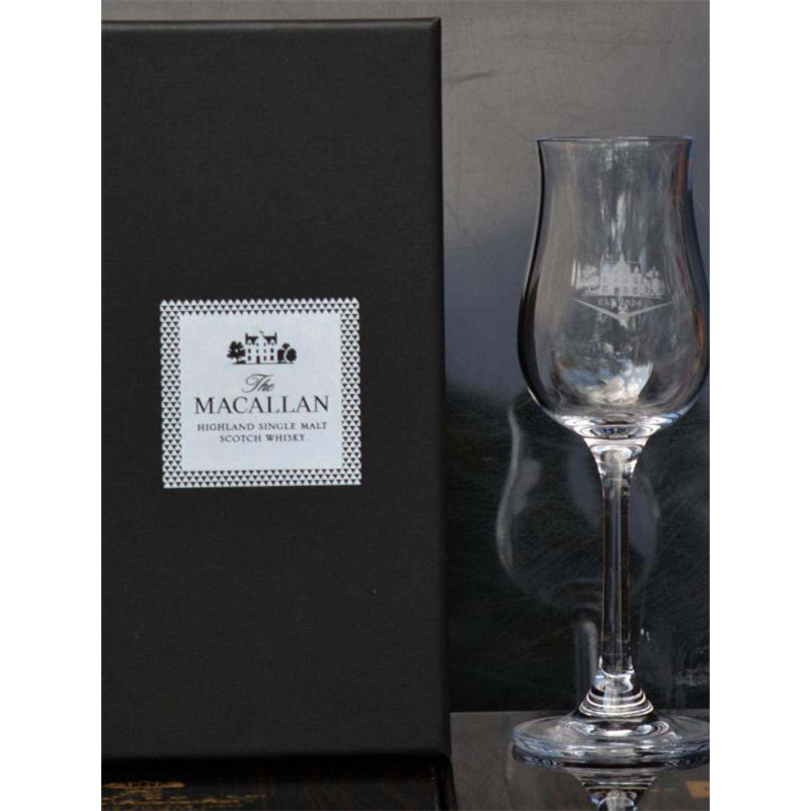 麦卡伦MACALLAN单一麦芽威士忌郁金香杯闻香品鉴玻璃杯高脚杯礼盒