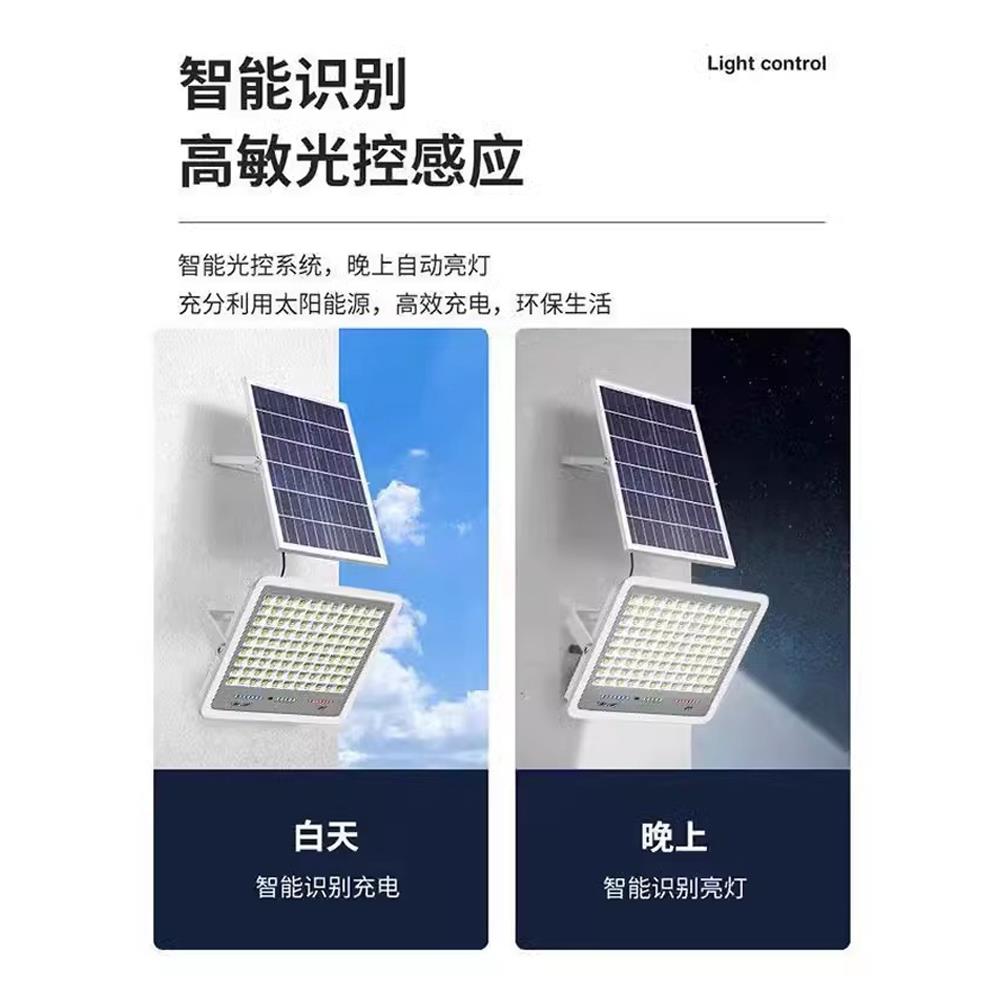 2025新款梦之蓝太阳能灯户外庭院灯投光灯新农村家用超亮防水路灯