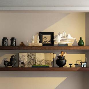 客厅书柜开 放格陈列室国风摆件样板间酒店茶室玄关禅意开 放格装