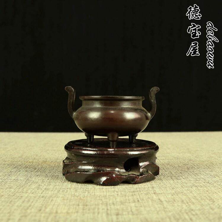 铜香炉 纯铜上香宣德炉家用迷你复古仿古官耳炉室内供奉香插小号,家居饰品,桌面摆件,淘宝优惠券,粉丝福利购,淘宝优惠卷