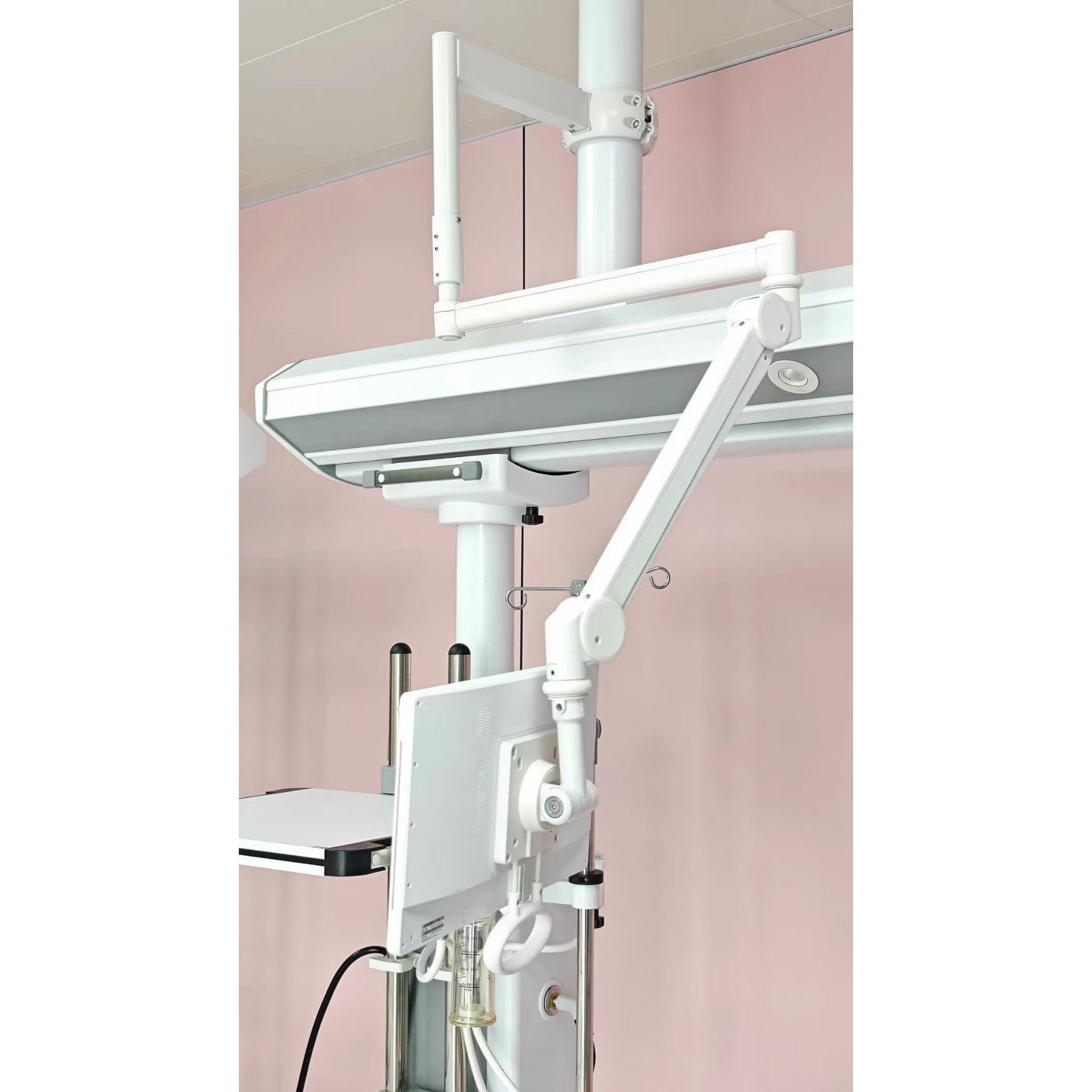 智慧医疗病房显示器支架手术室麻醉机监护仪塔吊悬臂架可调节高度