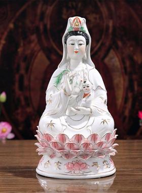 陶瓷送子观音佛像观世音菩萨神像包邮