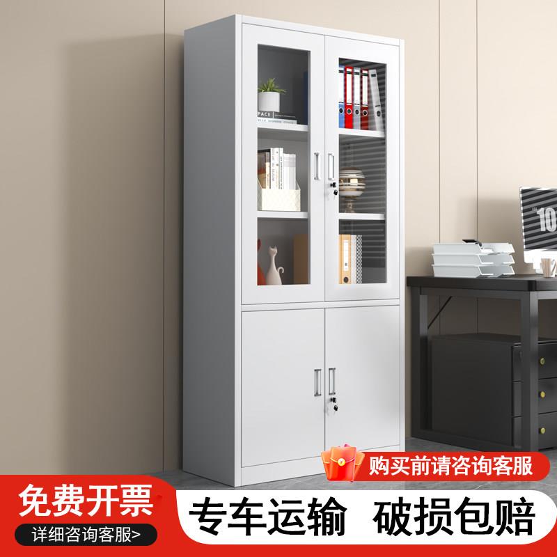 加厚钢制大器械办公室文件柜带锁资料档案财务凭证铁皮柜家用书柜