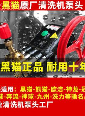 上海黑猫5/8型商用洗5水车机泵头高压清洗机机头HIZ5泵抽水总成