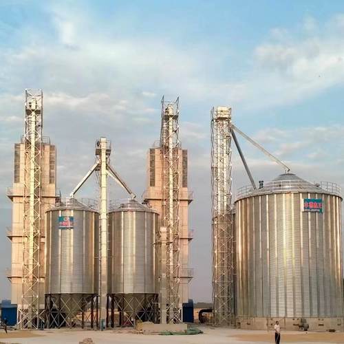 粮食钢板仓农场粮库用筒仓规格齐全1000吨大豆玉米水稻镀锌粮仓