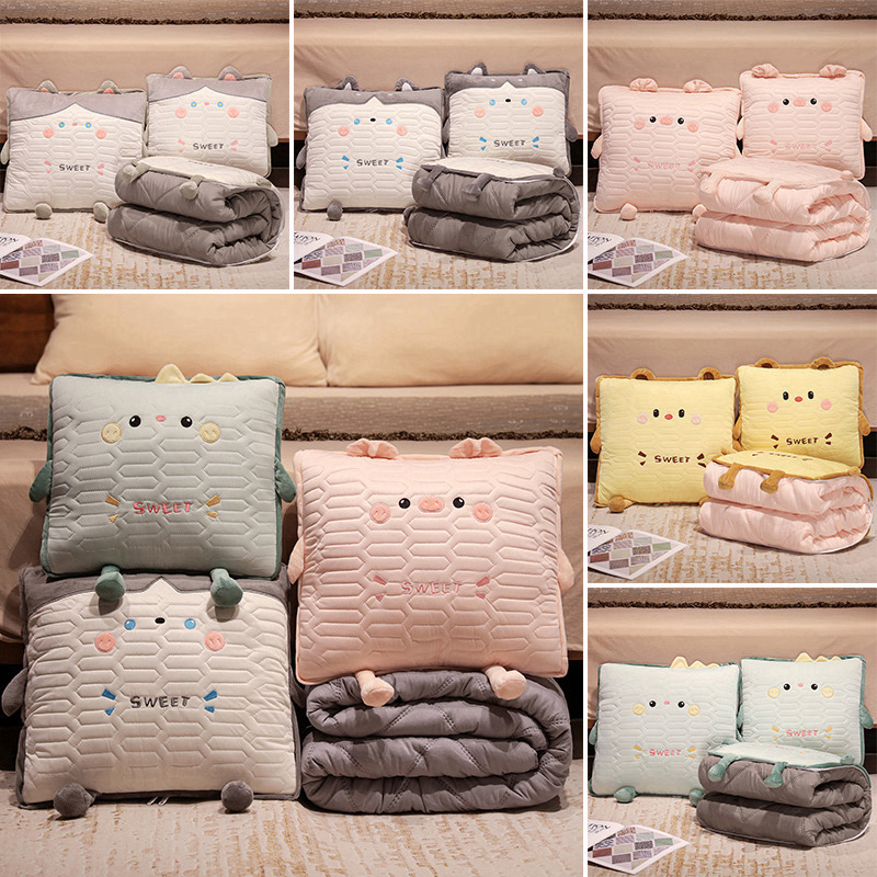 抱枕被子两用午休加厚汽车折叠车用枕头办公室午睡毯子二合一靠枕